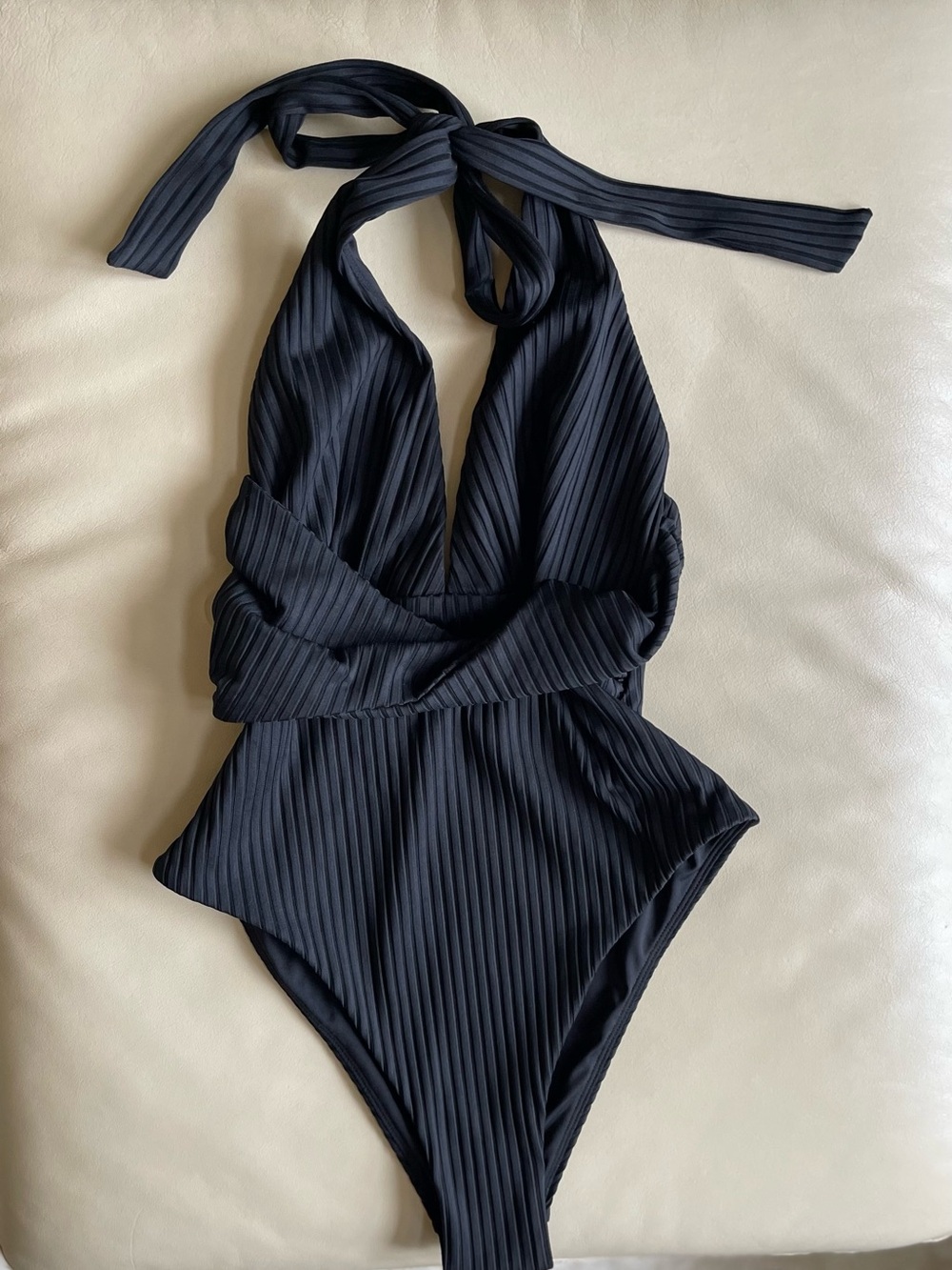 L*Space Coast to Coast Halter One-Piece Swimsuit; Color: Black; Size: Small - Picture 9 of 15